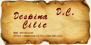 Despina Cilić vizit kartica